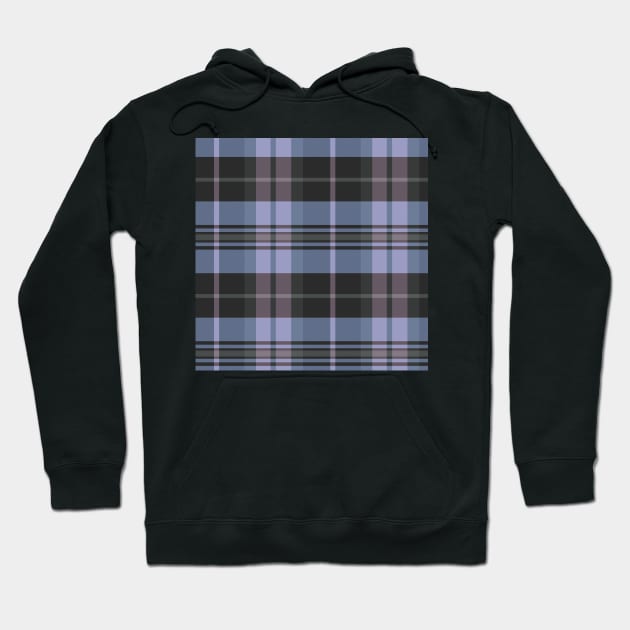 Grunge Aesthetic Arable 1 Hand Drawn Textured Plaid Pattern Hoodie by GenAumonier